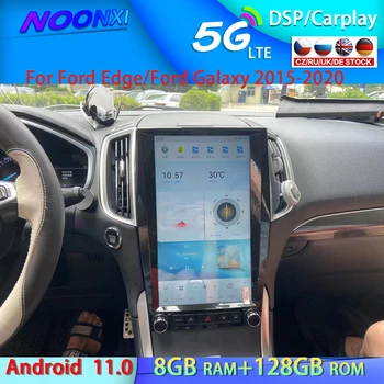 Auto Rádio Multimediálny Prehrávač 8G 128G Android 11.0 Ford Edge/Ford Galaxy 2015-2020 SYNCHRONIZÁCIA GPS Navigácie Carplay 2 DIN Vedúci Jednotky
