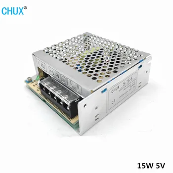 CHUX SMPS Zásuvky 15W 5V DC Prepínanie napájania 3A Jeden Výstup 110V 220V AC DC LED Napájania