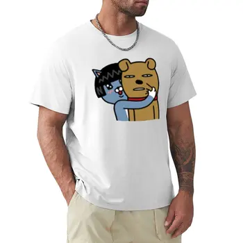 KakaoTalk Priateľmi Neo & Frodo T-Shirt Short sleeve tee obyčajný T-Shirt short grafické t košele, čierne tričká pre mužov
