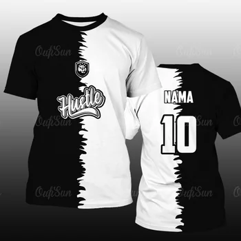 Jednoduché T-Košele Pre Mužov 3d Gradient Čiernej A Bielej Vytlačené pánske Oblečenie Voľné Nadrozmerné T Shirt Ulici Dizajnér Krátke Rukávy