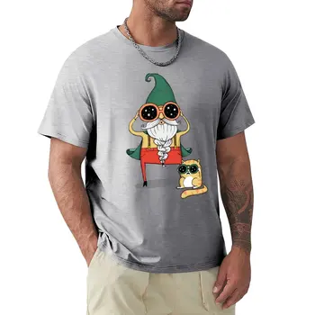 Sprievodca a Cat T-Shirt nadrozmerné t košele vtipné tričko retro tričko vlastné tričká, t košele pre mužov bavlna