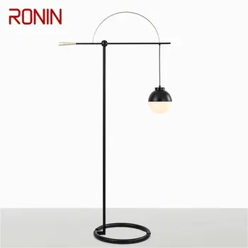 RONIN Nordic Vintage Poschodí Lampa Postmoderných Tvorivé Čierne Jednoduché Retro LED Stojí Svetlo pre Domáce Obývacia Izba, Spálňa Decor