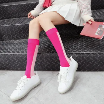 Predné a Zadné Farby Zodpovedajúce Koleno Dĺžke Trubice Ponožky Ponožky Trendy Internet Celebrity Japonských a kórejských Ponožky Teľa Ponožky Stehna