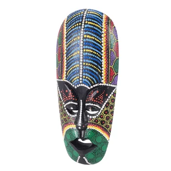 Drevené Masky Stene Visí Masívneho Dreva Rezbárstvo Maľované Facebook Stenu Decor Bar Domáce Dekorácie Afriky Totem Maska Remeslá