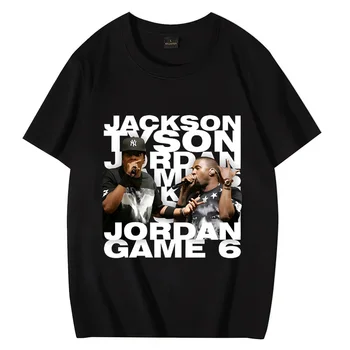 Jay-Z & Kanye v Paríži Grafika T Shirt Muži Ženy Lete Hip hop rap streetwear Príliš Krátky Rukáv, 100% Bavlna, Unisex Tričko
