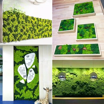 Večný mach, lišajník, rašelina, falošné moss, simulované trávnik, simulované zelená rastlina dekorácie