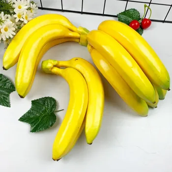 Molitanom Umelé Banán Simulácia Ovocie Model Vtipné Dar Ovocie Shop Dekor Praktické Domova Strany Streľba Rekvizity