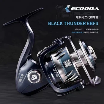 100% Ecooda Black Thunder II EBF 2000/2500S/3000/4000/5000 Spinning Cievky Pomaly Stávkovanie Cievky Morské Lákať Fishing Cievky