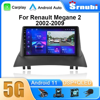 Na Renault Megane 2 2002-2009 Android 11 2Din autorádia Carplay Multimediálne Video Prehrávač, Navigácia DVD, Stereo Reproduktor Vedúci Jednotky