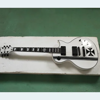 Vysoko Kvalitné Biele ESP Elektrická Gitara s Aktívne Snímače