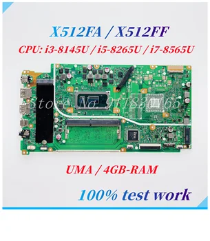 X512FF X512FA Doske Pre Asus VivoBook X512FB X512FF X512FJ X512FJG Notebook Doska S Core i3 i5 i7 CPU UMA 4G-DDR4 RAM
