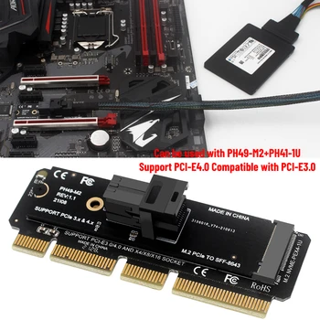 M. 2 NVME Previesť Karty Adaptéra M. 2 NGFF Mkey PCIE x4, Aby SFF8643/SFF8639 Pevného Disku Converter Karty pre PC, Notebook