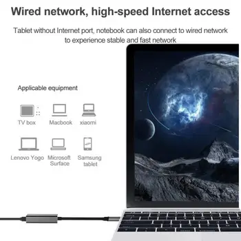 Pre Macbook Pc Windows Xp 7 8 10 Lux 10/100mbps Lan Internet Káblom 100 Megabitov Stabilné Usb C Mobilnej Siete Karty Hliník