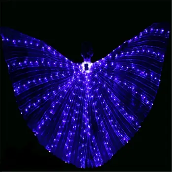 LED Dance Krídlo Isis Žiariace Motýľ Svetla Krídla Kostýmy Brušného Tanca Strany Fluorescenčné Ukazuje Krídla Dancewear