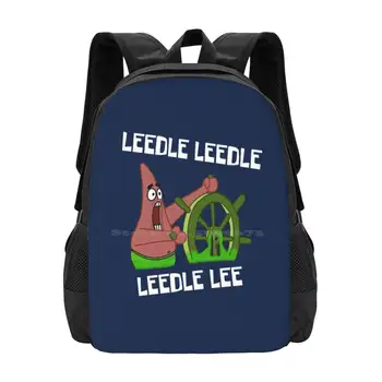 Leedle Leedle Leedle Lee Dezén Bagpack Školské Tašky Patrick Star Squidward Chápadlá Pán Krabs Planktón Sandy Karikatúry