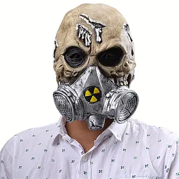 Nové Halloween Horror Biochemické Plynová Maska, Lebka Kryt Tvorivé Cosplay Plnú Tvár Výkon Prop Príslušenstvo Latex Znak