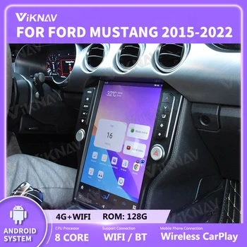 14.4 palcový Android 11 Auta GPS Navigácie Pre Ford Mustang 2015-2022 128GB Multimediálny Prehrávač Auto rádio Stereo carplay Google